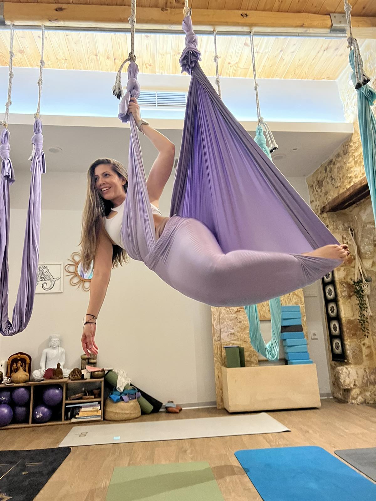 Yoga class at Chania Hatha Yoga Center